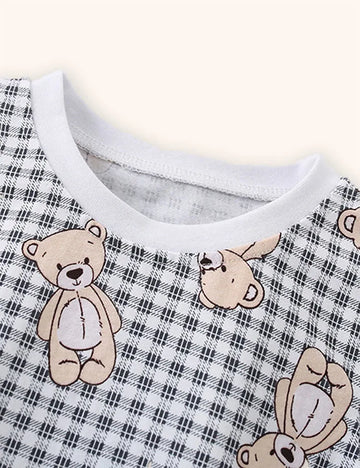 Cute Bear Printed T-shirt